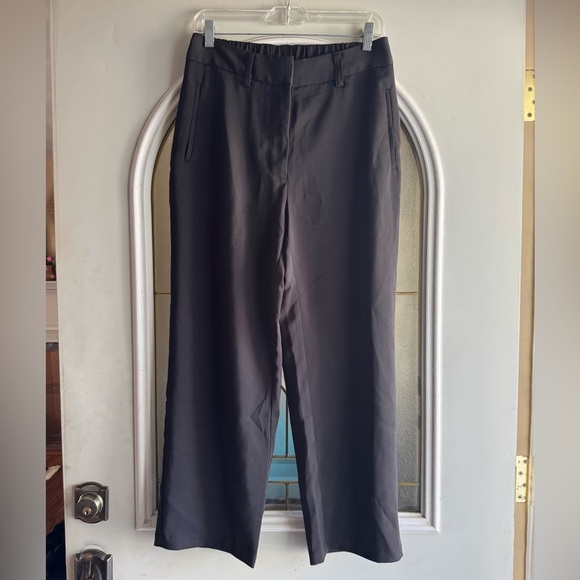 Quince Stretch Crepe Paperbag Pants in black size 8 - Picture 11 of 16